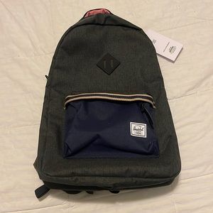 NWT Herschel Heritage Backpack, Dark gray in color